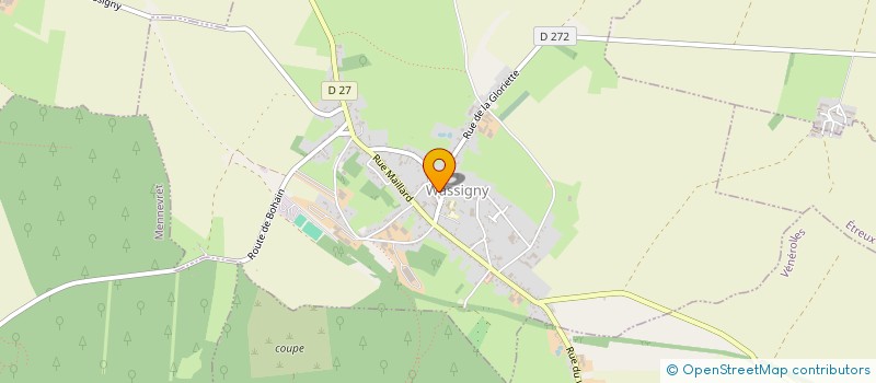 localisation de l'entreprise ASSOCIATION AUTONOME DES PARENTS D ELEVES DU COLLEGE DE WASSIGNY  WASSIGNY