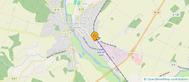 localisation de l'entreprise ASSOCIATION AUTONOME DES PARENTS DELEVES DES ECOLES MATERNELLES ET PRIMAIRES DU REGROUPEMENT PEDAGOGIQUE DOUY ST HILAIRE à CLOYES-LES-TROIS-RIVIERES