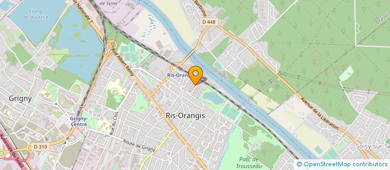 localisation de l'entreprise ASSOCIATION AUTOUR DE LA MUSIQUE à RIS-ORANGIS