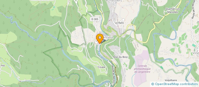 localisation de l'entreprise ASSOCIATION AUTOUR DES ENFANTS à LARGENTIERE