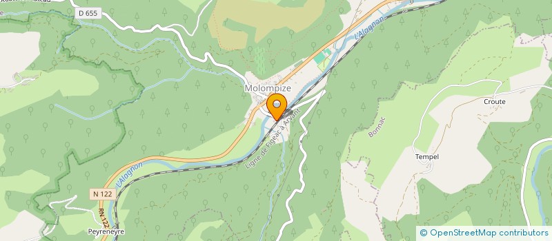 localisation de l'entreprise ASSOCIATION AUTOUR DES PALHAS à MASSIAC