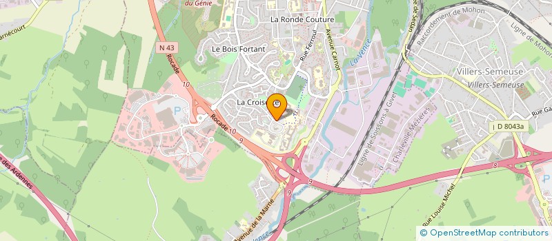 localisation de l'entreprise ASSOCIATION AUVE  CHARLEVILLE-MEZIERES