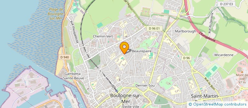 localisation de l'entreprise ASSOCIATION AV6 à BOULOGNE-SUR-MER