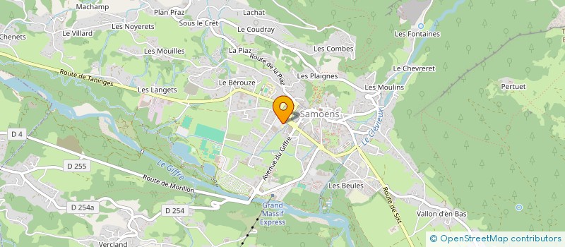 localisation de l'entreprise ASSOCIATION AVALANCHE CLUB  SAMOENS