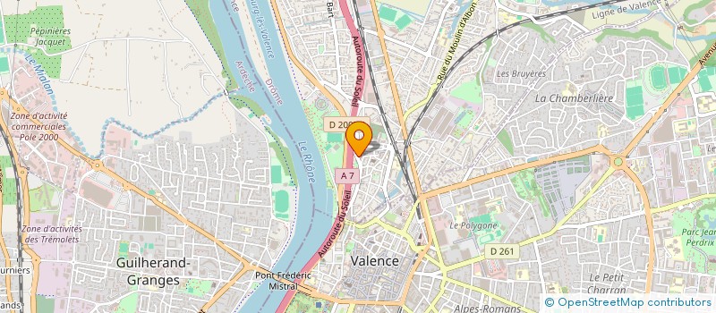 localisation de l'entreprise ASSOCIATION AVANT SCENE  BOURG-LES-VALENCE