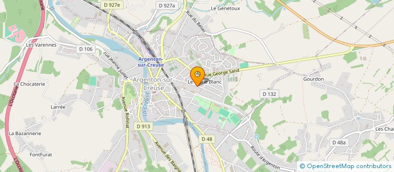 localisation de l'entreprise ASSOCIATION AVANT-SCENE à ARGENTON-SUR-CREUSE