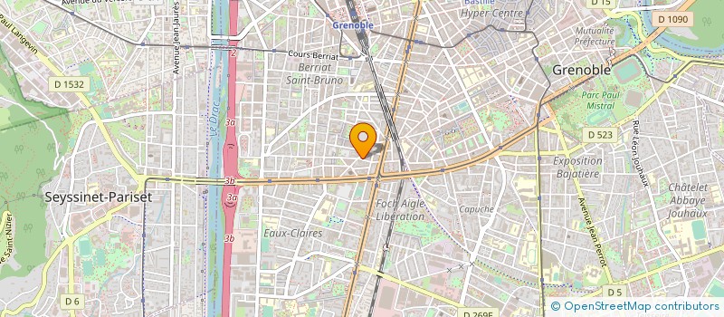 localisation de l'entreprise ASSOCIATION AVEC LES GRENOBLOIS 92 95 à GRENOBLE