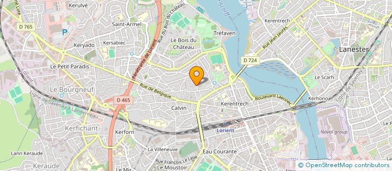 localisation de l'entreprise ASSOCIATION AVEL NEVEZ FILM  LORIENT