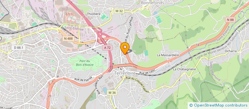 localisation de l'entreprise ASSOCIATION AVENIR à SAINT-ETIENNE