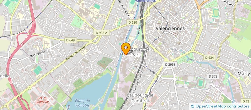 localisation de l'entreprise ASSOCIATION AVENIR  VALENCIENNES