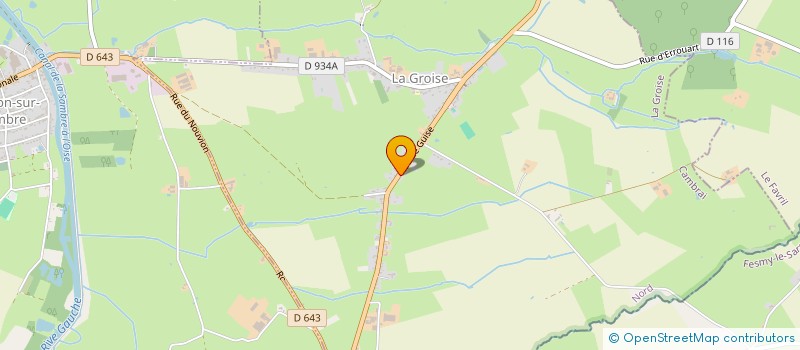 localisation de l'entreprise ASSOCIATION AVENIR ANIMATION  LA GROISE