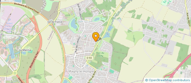 localisation de l'entreprise ASSOCIATION AVENIR DU VAL DE BUSSY  MAGNY-LE-HONGRE