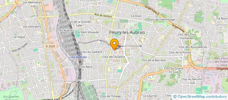 localisation de l'entreprise ASSOCIATION AVENIR ET SOUTIEN POUR TOUS à FLEURY-LES-AUBRAIS