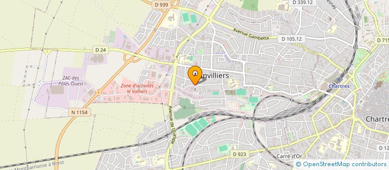 localisation de l'entreprise ASSOCIATION AVENIR QUARTIER MAINVILLOIS à MAINVILLIERS