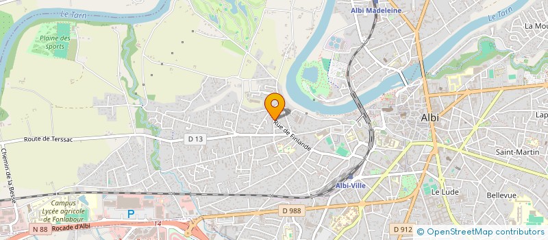 localisation de l'entreprise ASSOCIATION AVENTURE à ALBI