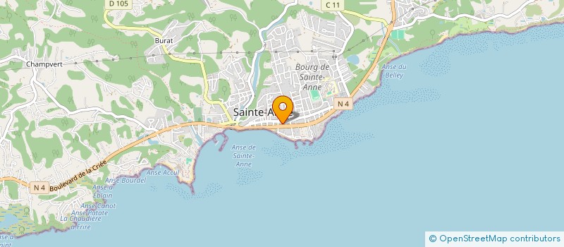localisation de l'entreprise ASSOCIATION AVENTURE NAUTIQUE DE SAINTE-ANNE à SAINTE-ANNE