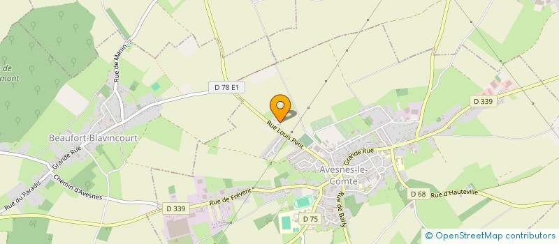 localisation de l'entreprise ASSOCIATION AVESNES-LE-COMTE PATRIMOINE  AVESNES-LE-COMTE