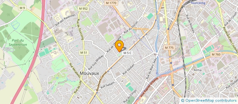 localisation de l'entreprise ASSOCIATION AVICENNE à MOUVAUX