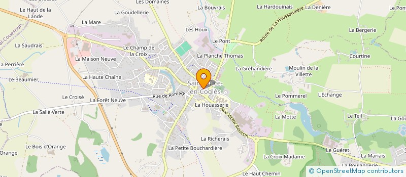 localisation de l'entreprise ASSOCIATION AVICOLE DU COGLAIS ET DE SES ENVIRONS  MAEN ROCH