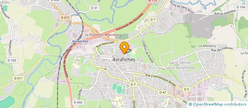 localisation de l'entreprise ASSOCIATION AVRANCHES AUX 3 CLOCHERS  AVRANCHES