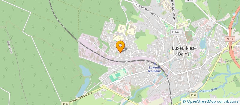 localisation de l'entreprise ASSOCIATION AWAH  LUXEUIL-LES-BAINS