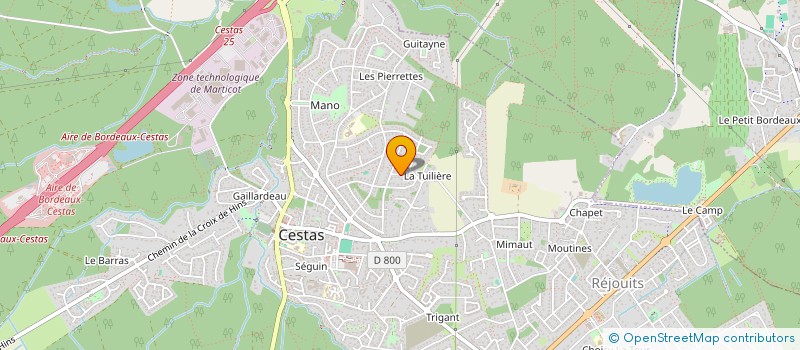 localisation de l'entreprise ASSOCIATION AXE 33 à CESTAS