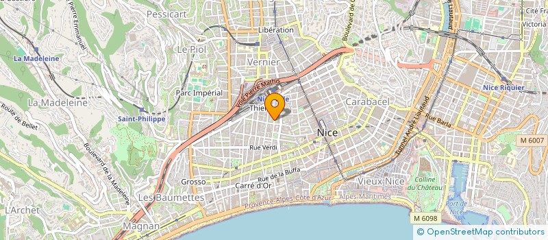 localisation de l'entreprise ASSOCIATION AZUR ASSISTANCE à NICE