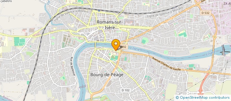 localisation de l'entreprise ASSOCIATION AZUR ET CIMES  BOURG-DE-PEAGE