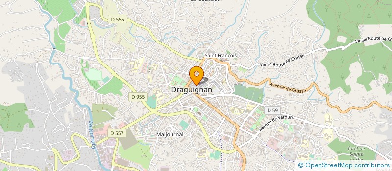 localisation de l'entreprise ASSOCIATION AZUR JEUNESSE  DRAGUIGNAN