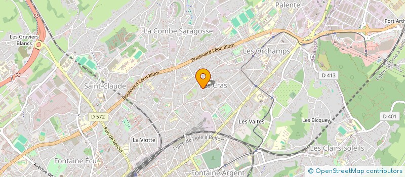 localisation de l'entreprise ASSOCIATION B.O.B. BURN OUT BESANCON  BESANCON