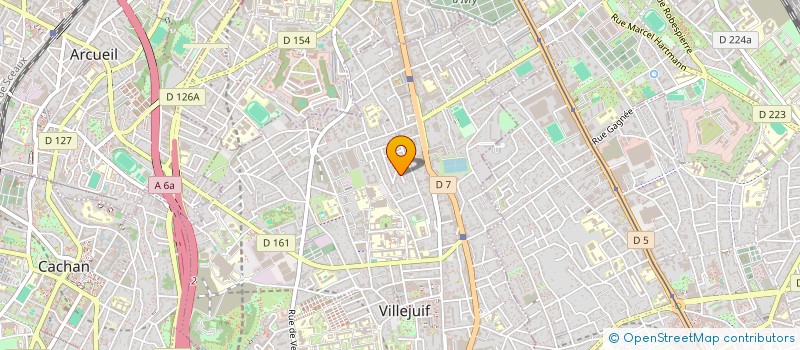 localisation de l'entreprise ASSOCIATION BACH  VIVALDI PURCELL & CIE à VILLEJUIF