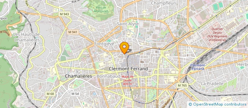 localisation de l'entreprise ASSOCIATION BACKSTAGE à CLERMONT-FERRAND