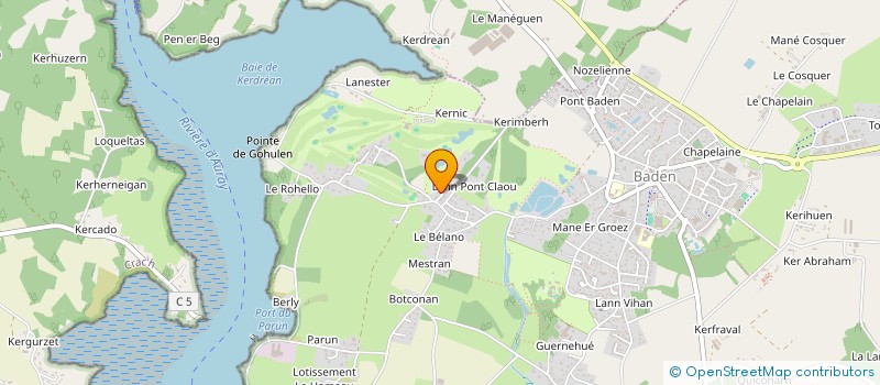 localisation de l'entreprise ASSOCIATION BADEN DEVELOPPEMENT  BADEN