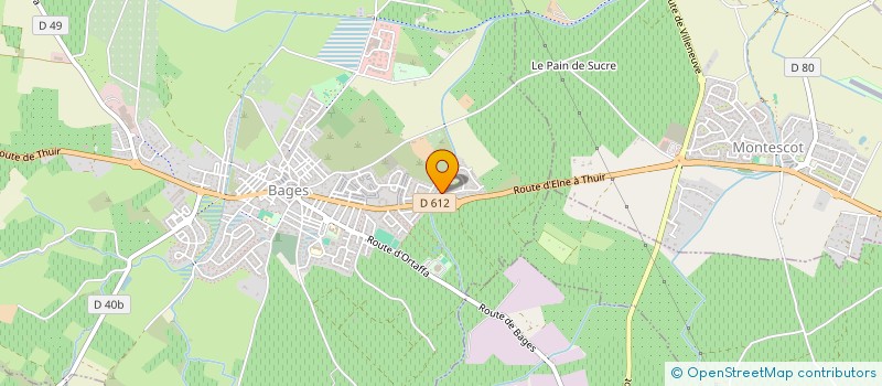 localisation de l'entreprise ASSOCIATION BAGES DANCE RYTHM'  BAGES