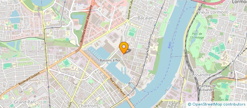 localisation de l'entreprise ASSOCIATION BAGNE FALL - BAGNE  BORDEAUX