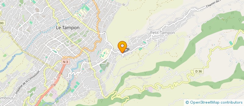 localisation de l'entreprise ASSOCIATION BAHATIA  LE TAMPON