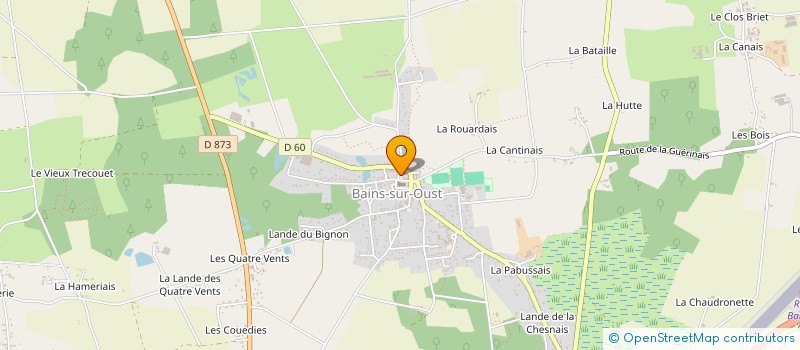 localisation de l'entreprise ASSOCIATION BAINSOISE DE CYCLOTOURISME  BAINS-SUR-OUST