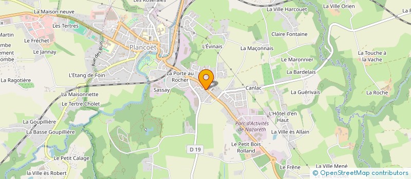 localisation de l'entreprise ASSOCIATION BAKHITA  PLANCOET