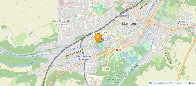 localisation de l'entreprise ASSOCIATION BALANCHINE à ETAMPES