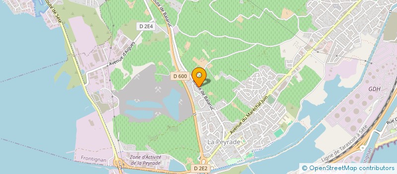 localisation de l'entreprise ASSOCIATION BALARUC GYM GRS à FRONTIGNAN