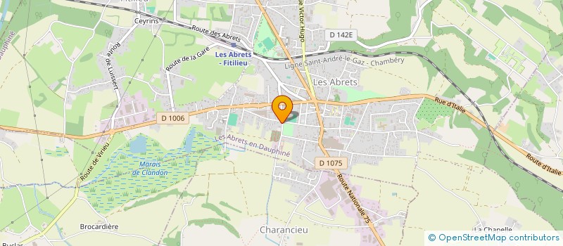 localisation de l'entreprise ASSOCIATION BANDO PONTOIS  LES ABRETS-EN-DAUPHINE