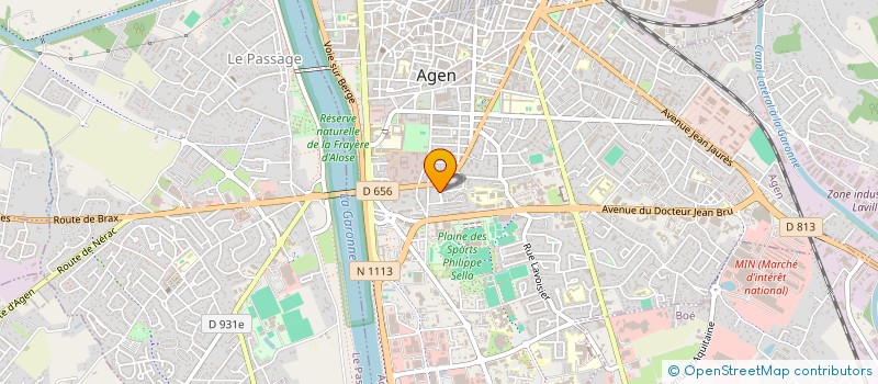 localisation de l'entreprise ASSOCIATION BARAKA  AGEN