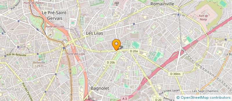 localisation de l'entreprise ASSOCIATION BARAKA à BAGNOLET