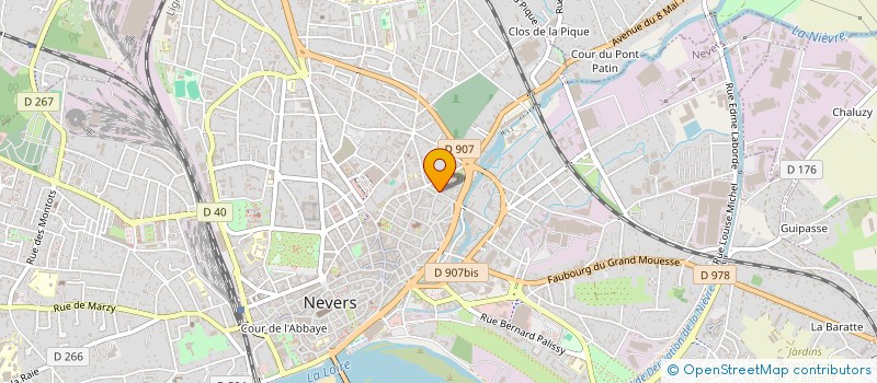 localisation de l'entreprise ASSOCIATION BARRE MANUTENTION à NEVERS