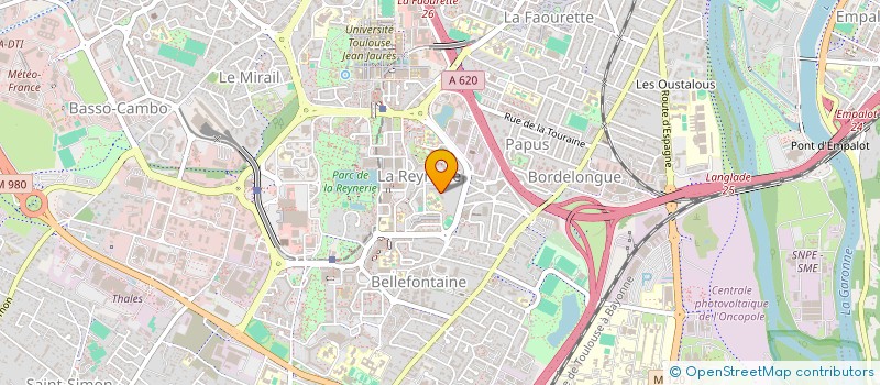 localisation de l'entreprise ASSOCIATION BAS D'IMMEUBLE REYNERIE  TOULOUSE