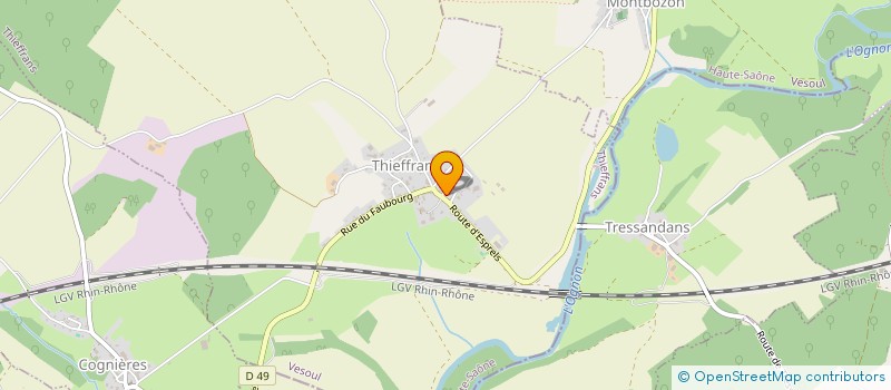 localisation de l'entreprise ASSOCIATION BASE TOURISTIQUE MONTBOZON  MONTBOZON