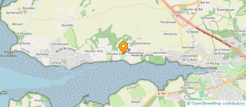 localisation de l'entreprise ASSOCIATION BASILE  BENODET