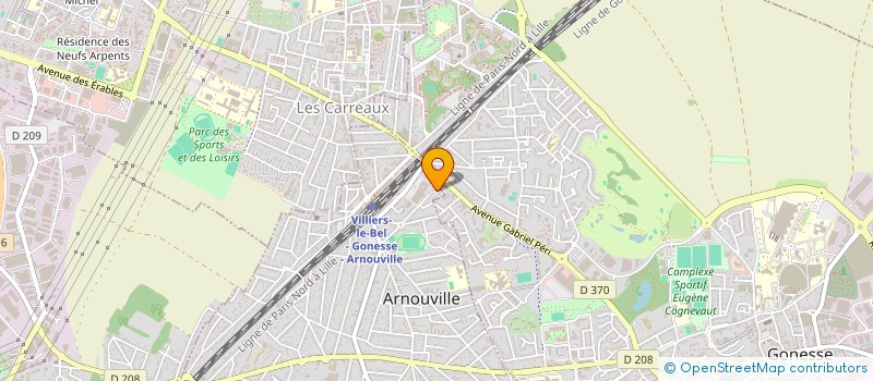 localisation de l'entreprise ASSOCIATION BASKETBALL ARNOUVILLE  ARNOUVILLE