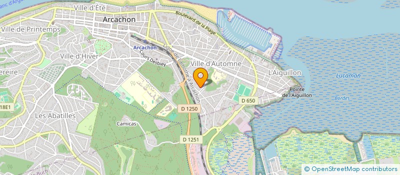 localisation de l'entreprise ASSOCIATION BASSIN D'ARCACHON ECOLOGIE  ARCACHON