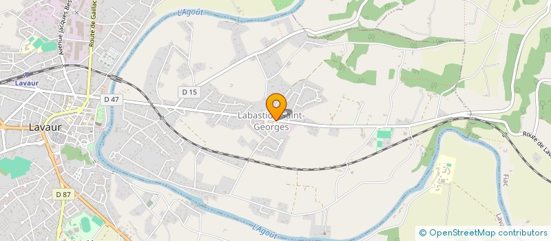 localisation de l'entreprise ASSOCIATION BASTIDIENNE DE LA CULTURE ET DU DIVERTISSEMENT  LABASTIDE-SAINT-GEORGES